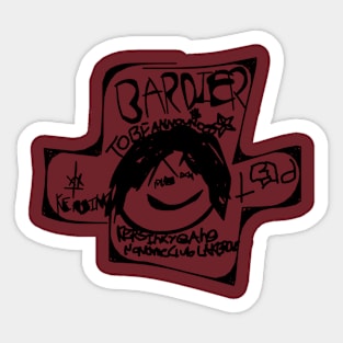 Bardier cross Sticker